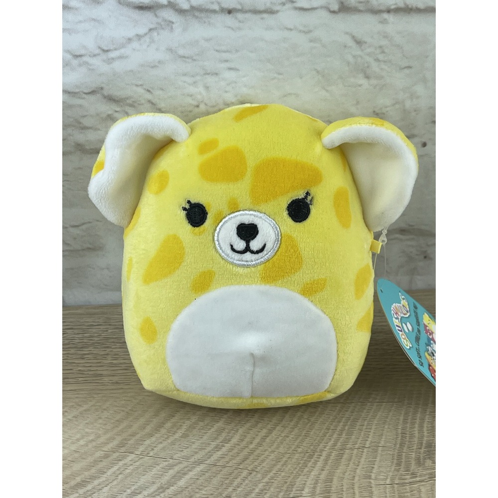 NEW Squishmallow 5" Inch LEXIE the Yellow Cheetah Kellytoy Plush RARE!